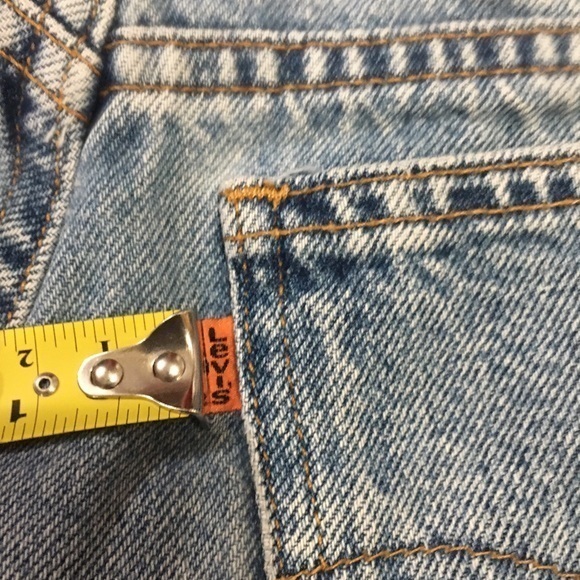 LEVI's Vintage Orange Tab 954 Denim Jeans Shorts - Picture 7 of 16